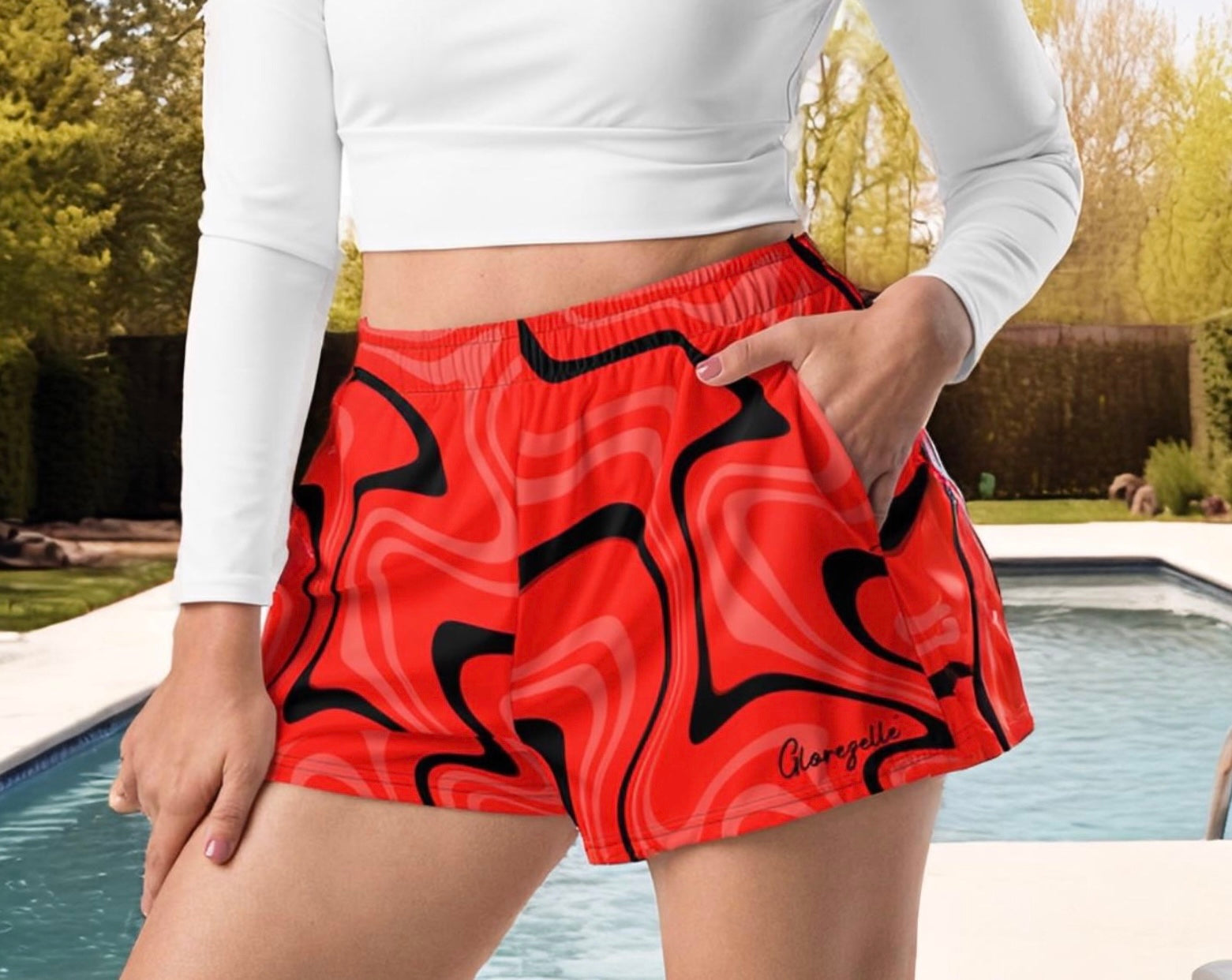 Red Vine Athletic Shorts